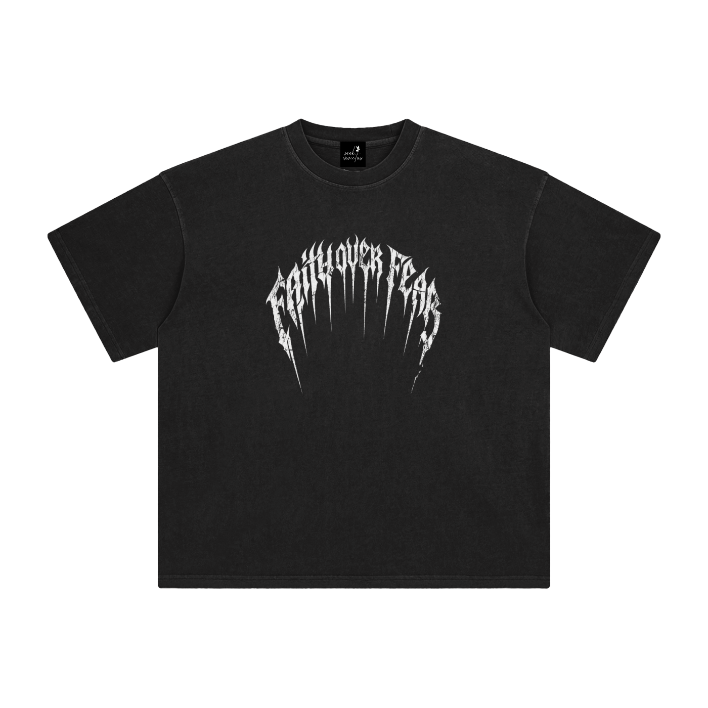 Faith Over Fear Enzyme Washed T-Shirt
